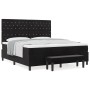 Cama con Base, Colchón y Banco Negro 180x200 cm Terciopelo | Foro24.es | Tu tienda online para hogar, jardín y más Foro24.es
