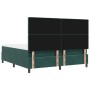 Cama Box Spring con Colchón y Banco Verde Oscuro 180x200 cm Terciopelo by , Beds and slatted bases - Ref: Foro24-3344465, Pri...