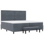 Cama con base y colchón gris oscuro 200x200 cm terciopelo by , Beds and slatted bases - Ref: Foro24-3344469, Price: 722,65 €,...