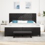 Cama negra con somier y banco 200x200 cm terciopelo by , Beds and slatted bases - Ref: Foro24-3344470, Price: 731,90 €, Disco...