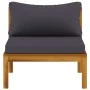 Muebles de jardín 3 pzas cojines madera maciza de acacia de vidaXL, Conjuntos de jardín - Ref: Foro24-3086920, Precio: 319,52...