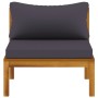 Muebles de jardín 3 pzas cojines madera maciza de acacia de vidaXL, Conjuntos de jardín - Ref: Foro24-3086920, Precio: 326,34...