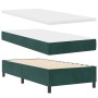 Cama con Somier, Colchón y Banco Verde Oscuro 90x190 cm Terciopelo | Foro24.es | Tu tienda online para hogar, jardín y más Foro24.es