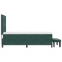 Cama con Somier, Colchón y Banco Verde Oscuro 90x190 cm Terciopelo | Foro24.es | Tu tienda online para hogar, jardín y más Foro24.es