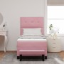 Cama con base de resortes, colchón y banco rosa 90x190 cm terciopelo by , Beds and slatted bases - Ref: Foro24-3344485, Price...