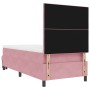 Cama con base de resortes, colchón y banco rosa 90x190 cm terciopelo by , Beds and slatted bases - Ref: Foro24-3344485, Price...