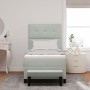 Cama Box Spring con Colchón y Banco Gris Claro 100x200 cm Terciopelo by , Beds and slatted bases - Ref: Foro24-3344492, Price...