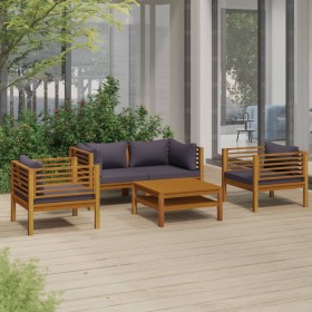 Gartenmöbel 5 Stück Kissen aus massivem Akazienholz von vidaXL, Gartensets - Ref: Foro24-3086902, Preis: 620,11 €, Rabatt: %