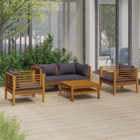 Gartenmöbel 5 Stück Kissen aus massivem Akazienholz von vidaXL, Gartensets - Ref: Foro24-3086902, Preis: 620,11 €, Rabatt: %
