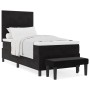 Cama con somier con colchón y banco Negro 100x200 cm de Terciopelo von , Betten und Lattenroste - Ref: Foro24-3344494, Preis:...