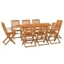 Set de comedor para jardín 9 piezas madera maciza de acacia de vidaXL, Conjuntos de jardín - Ref: Foro24-3086971, Precio: 657...