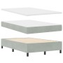 Cama Box Spring con Colchón y Banco Gris Claro 120x200 cm Terciopelo de , Camas y somieres - Ref: Foro24-3344504, Precio: 457...