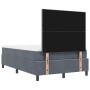 Cama con Resorte con Colchón y Banco Gris Oscuro 120x200 cm Terciopelo by , Beds and slatted bases - Ref: Foro24-3344505, Pri...