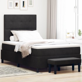 Cama Box Spring con Colchón y Banco Negro 120x200 cm Terciopelo von , Betten und Lattenroste - Ref: Foro24-3344506, Preis: 45...