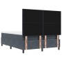 Cama con Base Tapizada con Colchón & Banco Gris Oscuro 140x190 cm Terciopelo by , Beds and slatted bases - Ref: Foro24-334451...
