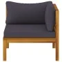 Muebles de jardín 5 pzas cojines madera maciza de acacia de vidaXL, Conjuntos de jardín - Ref: Foro24-3086902, Precio: 734,39...