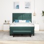 Cama con Base Resortes con Colchón y Banco Verde Oscuro 140x200 cm Terciopelo von , Betten und Lattenroste - Ref: Foro24-3344...