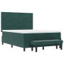 Cama con Base Resortes con Colchón y Banco Verde Oscuro 140x200 cm Terciopelo von , Betten und Lattenroste - Ref: Foro24-3344...