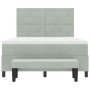 Cama con Somier con Colchón y Banco Gris Claro 160x200 cm Terciopelo | Foro24.es | Tu tienda online para hogar, jardín y más Foro24.es