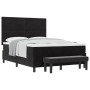 Cama Box Spring con Colchón y Banco Negro 160x200 cm Terciopelo by , Beds and slatted bases - Ref: Foro24-3344524, Price: 601...