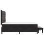 Cama Box Spring con Colchón y Banco Negro 160x200 cm Terciopelo by , Beds and slatted bases - Ref: Foro24-3344524, Price: 601...