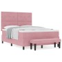 Cama con Somier con Colchón y Banco Rosa 160x200 cm Terciopelo by , Beds and slatted bases - Ref: Foro24-3344527, Price: 588,...