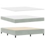 Cama con Somier con Colchón y Banco Gris Claro 180x200 cm Terciopelo by , Beds and slatted bases - Ref: Foro24-3344528, Price...