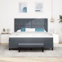 Cama con Somier con Colchón y Banco Gris Oscuro 180x200 cm Terciopelo | Foro24.es | Tu tienda online para hogar, jardín y más Foro24.es