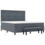 Cama con Somier con Colchón y Banco Gris Oscuro 180x200 cm Terciopelo | Foro24.es | Tu tienda online para hogar, jardín y más Foro24.es