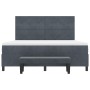 Cama con Somier con Colchón y Banco Gris Oscuro 180x200 cm Terciopelo | Foro24.es | Tu tienda online para hogar, jardín y más Foro24.es