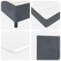 Cama con Somier con Colchón y Banco Gris Oscuro 180x200 cm Terciopelo | Foro24.es | Tu tienda online para hogar, jardín y más Foro24.es