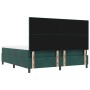 Cama con Base de Muelles con Colchón y Banco Verde Oscuro 180x200 cm Terciopelo by , Beds and slatted bases - Ref: Foro24-334...