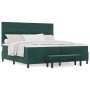 Cama con Base con Colchón y Banco Verde Oscuro 200x200 cm Terciopelo | Foro24.es | Tu tienda online para hogar, jardín y más Foro24.es