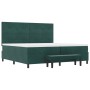 Cama con Base con Colchón y Banco Verde Oscuro 200x200 cm Terciopelo | Foro24.es | Tu tienda online para hogar, jardín y más Foro24.es