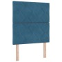 Cama con somier con colchón y banco azul oscuro 80x200 cm de terciopelo von , Betten und Lattenroste - Ref: Foro24-3344544, P...