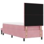 Cama con Somier, Colchón y Banco Rosa 80x200 cm Terciopelo by , Beds and slatted bases - Ref: Foro24-3344545, Price: 351,09 €...