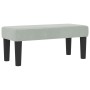 Cama con Somier con Colchón & Banco Gris Claro 90x190 cm Terciopelo | Foro24.es | Tu tienda online para hogar, jardín y más Foro24.es