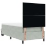 Cama con Somier con Colchón & Banco Gris Claro 90x190 cm Terciopelo | Foro24.es | Tu tienda online para hogar, jardín y más Foro24.es
