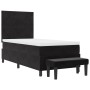 Cama con Base de Resortes y Colchón y Banco Negro 90x190 cm Terciopelo von , Betten und Lattenroste - Ref: Foro24-3344548, Pr...