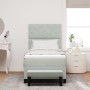 Cama con Somier con Colchón y Banco Gris Claro 90x200 cm Terciopelo by , Beds and slatted bases - Ref: Foro24-3344552, Price:...