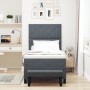 Cama con box spring con colchón y banco gris oscuro 90x200 cm terciopelo by , Beds and slatted bases - Ref: Foro24-3344553, P...