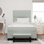 Cama Tapizada con Colchón y Banco Gris Claro 120x200 cm Terciopelo de , Camas y somieres - Ref: Foro24-3344570, Precio: 461,69 €