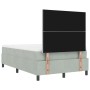 Cama Tapizada con Colchón y Banco Gris Claro 120x200 cm Terciopelo | Foro24.es | Tu tienda online para hogar, jardín y más Foro24.es