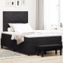 Cama tipo Box Spring con colchón y banco negro 120x200 cm de terciopelo by , Beds and slatted bases - Ref: Foro24-3344572, Pr...