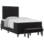 Cama tipo Box Spring con colchón y banco negro 120x200 cm de terciopelo by , Beds and slatted bases - Ref: Foro24-3344572, Pr...