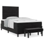 Cama tipo Box Spring con colchón y banco negro 120x200 cm de terciopelo by , Beds and slatted bases - Ref: Foro24-3344572, Pr...