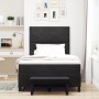 Cama tipo Box Spring con colchón y banco negro 120x200 cm de terciopelo by , Beds and slatted bases - Ref: Foro24-3344572, Pr...