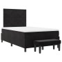 Cama tipo Box Spring con colchón y banco negro 120x200 cm de terciopelo by , Beds and slatted bases - Ref: Foro24-3344572, Pr...