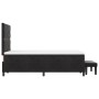 Cama tipo Box Spring con colchón y banco negro 120x200 cm de terciopelo by , Beds and slatted bases - Ref: Foro24-3344572, Pr...