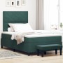 Cama Box Spring con colchón y banco verde oscuro 120x200 cm terciopelo von , Betten und Lattenroste - Ref: Foro24-3344573, Pr...